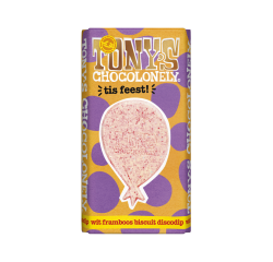Chocolade Tony's Chocolonely tis feest reep 180gr
