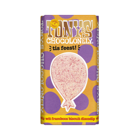 Chocolade Tony's Chocolonely tis feest reep 180gr