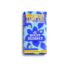 Chocolat Tony's Chocolonely Gifting bar 'Je wordt bedankt' 180g