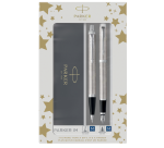 Ballpoint pen and fountain pen Parker IM Stainless Steel CT Medium
