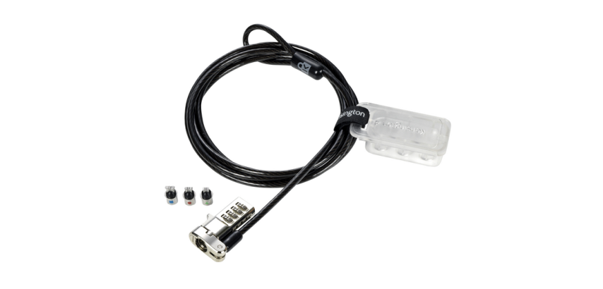 Universal 3-in-1 Combination Kensington Security Cable