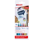 Edding 1340 Metallic-Pinselstifte, 6er Set, sortiert