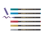 Edding 1340 Metallic-Pinselstifte, 6er Set, sortiert
