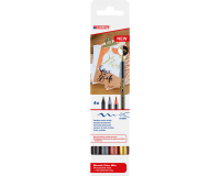 Feutre pinceau edding 1340 set lettrage assorti set 4 pièces