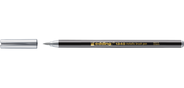 Edding 1340 metallic silver brush pen