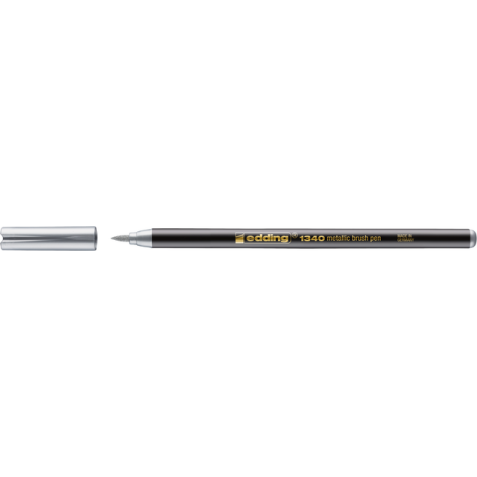 Brushpen edding 1340 metallic zilver