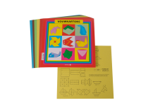 Carton à plier carré 20x20cm 105g assorti 40 feuilles