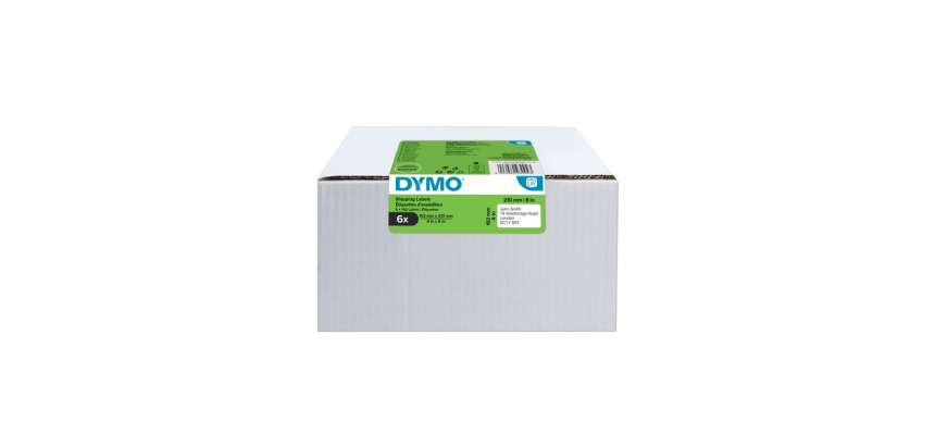 Etiket Dymo LabelWriter 5XL verzendlabel 102x210mm 6 rollen á 140 stuks wit