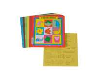 Carton à plier carré 16x16cm 105g assorti 40 feuilles