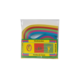 Vlechtstroken Kreatief 1.5x48cm assorti 200 stuks