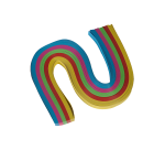 Papier à tresser Kreatief 1,5x48cm assorti 200 pièces