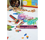STABILO 882 Woody 3-in-1 Duo crayon case 5 pieces + sharpener