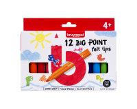 Feutre Bruynzeel Kids Big point blister 12 couleurs