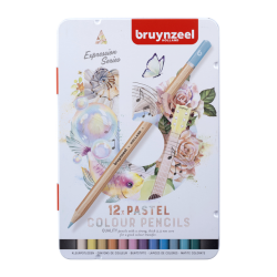 Crayon de couleur Bruynzeel Expression couleurs pastel 12 pièces