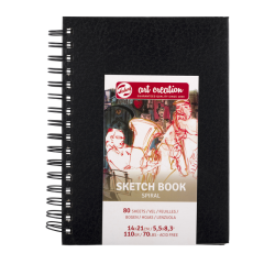 Cahier de croquis Talens Art Creation spirale 140x210mm 110g 80 feuilles