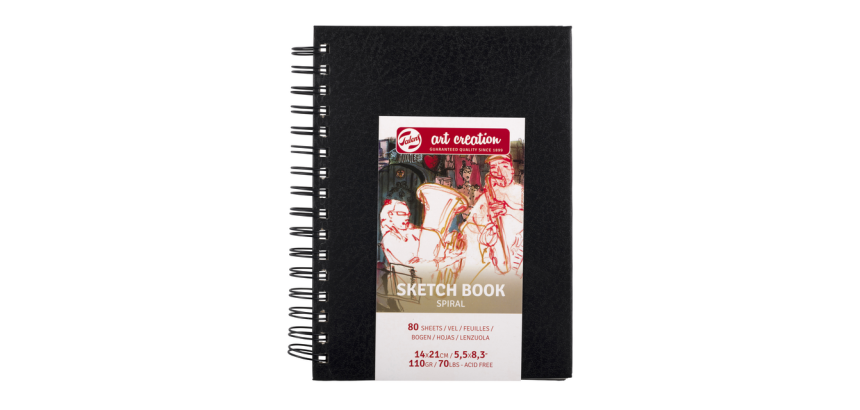 Cahier de croquis Talens Art Creation spirale 140x210mm 110g 80 feuilles