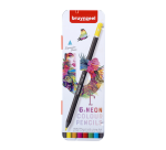 Crayon de couleur Bruynzeel Expression boîte 6 couleurs néon