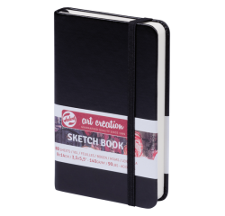 Schetsboek Talens Art Creation 80 witte vellen 140gr 90x140mm zwart