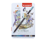 Bruynzeel Expression Colored Pencil Metal Tin 12 Metallic Colors