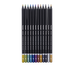 Bruynzeel Expression Colored Pencil Metal Tin 12 Metallic Colors