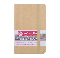 Cahier de croquis Talens Art Creation 90x140mm 140g 80 feuilles kraft