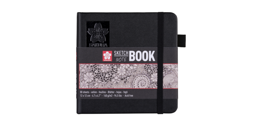Carnet de croquis Sakura 120x120mm 140g 80 feuilles blanc