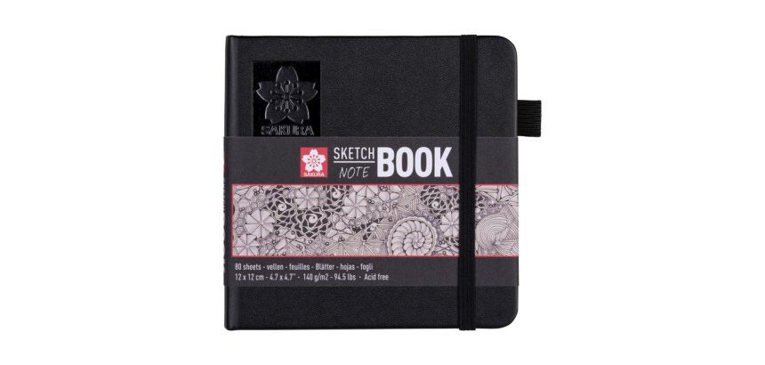 Carnet de croquis Sakura 120x120mm 140g 80 feuilles blanc