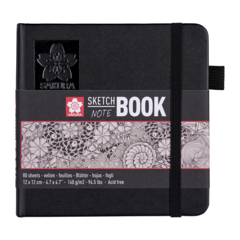 Carnet de croquis Sakura 12x12cm 140g 80 feuilles blanc