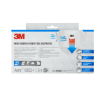 Stofmasker 3M Aura voor schuren 9322+ FFP2 met ventiel 5 stuks