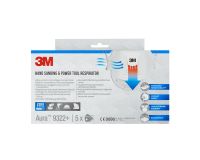 Masque de protection 3M Aura ponçage 9322+ FFP2 soupape 5 pièces