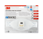 Stofmasker 3M Aura voor schuren 9322 FFP2 met ventiel 2 stuks