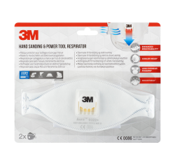 Stofmasker 3M Aura voor schuren 9322 FFP2 met ventiel 2 stuks