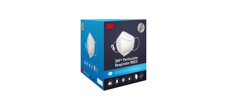 Stofmasker 3M Aura FFP2 KN95 zonder ventiel 3 stuks wegwerp