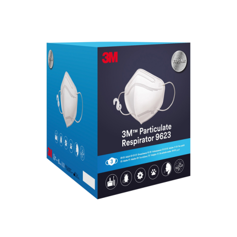 Masque anti-poussière 3M Aura FFP2 KN95 sans soupape jetable 3 pièces