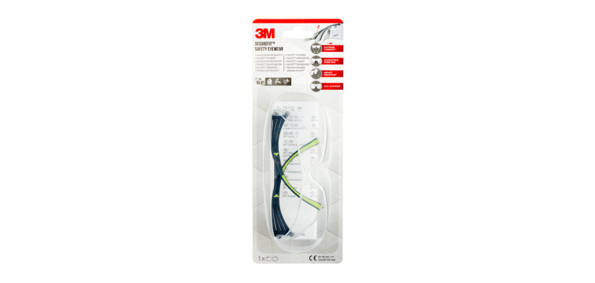 3M SecureFit 400 Anti-Scratch Safety Glasses