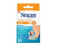 Pansements Nexcare Active Flexible Foam résistant à l'eau 6x10cm 10 pièces