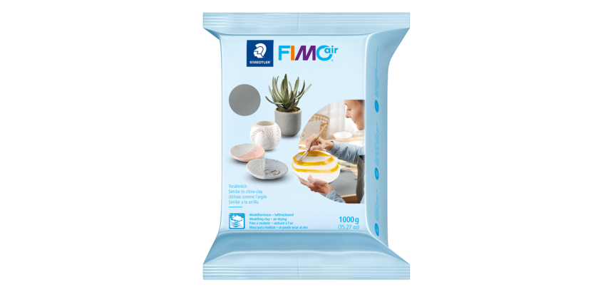 Fimo Air modeling clay 1000g gray