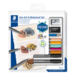 Brushletteringset Staedtler Design Journey art & botanical 10-delige set