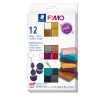 Pâte à modeler Fimo Effet Colour Pack 12 couleurs scintillantes