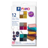 Pâte à modeler Fimo Effet Colour Pack 12 couleurs scintillantes