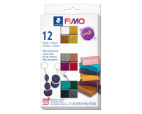 Pâte à modeler Fimo Effet Colour Pack 12 couleurs scintillantes