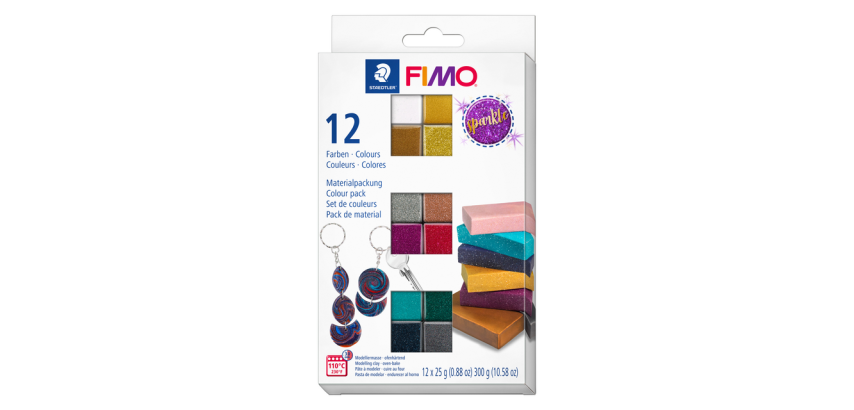 Fimo Effect Modeling Clay Color Pack 12 Shimmering Colors