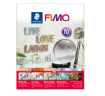 Métal en feuille Fimo 14x14cm 10 feuilles argent