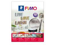 Métal en feuille Fimo 14x14cm 10 feuilles argent