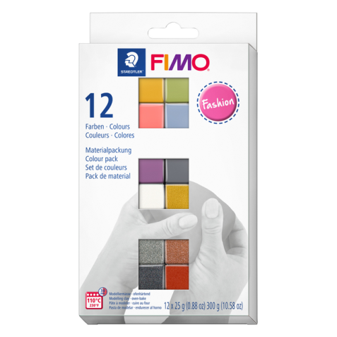 Pâte à modeler Fimo Soft Colour Pack 12 couleurs mode