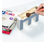 Métal en feuille Fimo 14x14cm 10 feuilles or