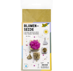 Papier de soie Folia 50x70cm 20g nr 65 or 5 feuilles