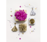 Papier de soie Folia 50x70cm 20g nr 65 or 5 feuilles