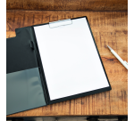 MAULpoly Clipboard with Flap A4 Portrait PP Film Black