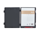 Porte-bloc avec compartiment MAULtred A4 portrait ouverture latérale PP noir